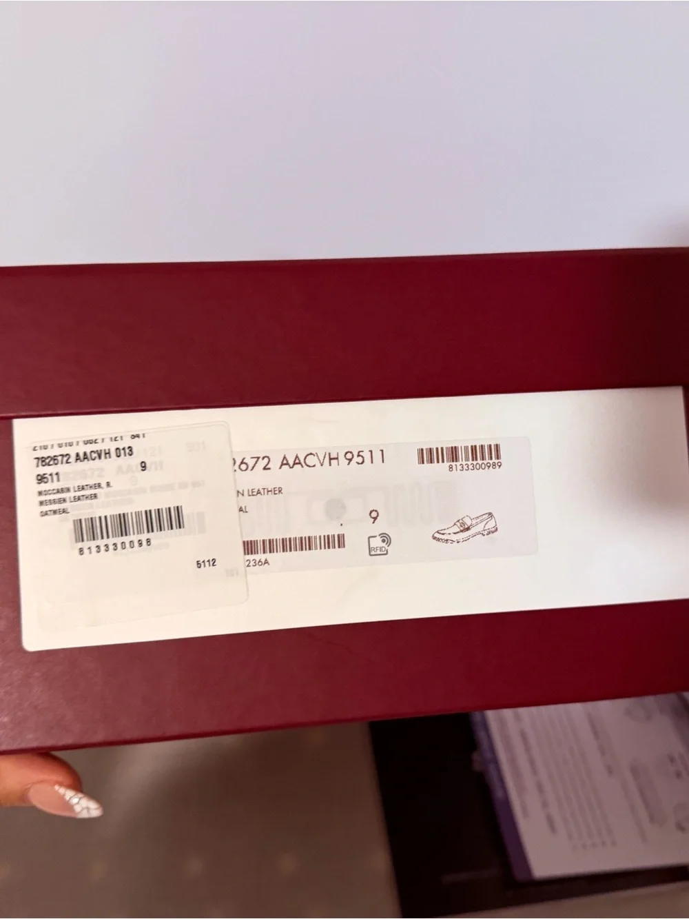 Gucci Burgundy Red Box with White Logo
